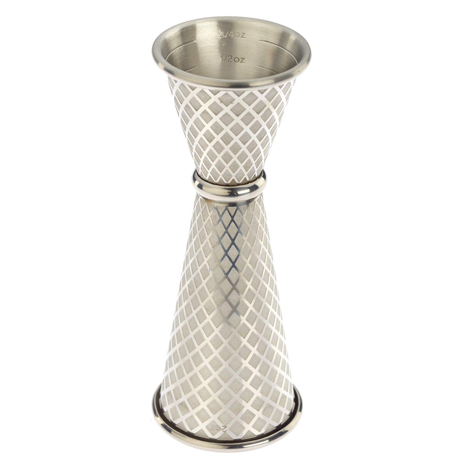 Diamond Lettice Japanese style jigger, 30/60ml
