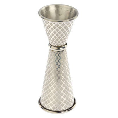 Diamond Lettice Japanese style jigger, 30/60ml