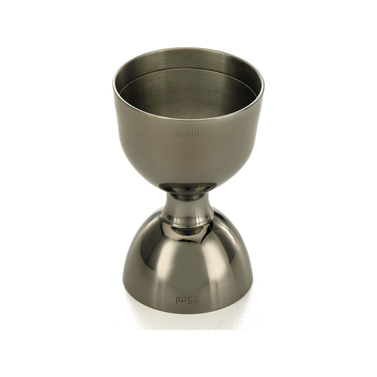 Bell jigger with straight rim, 25/50ml