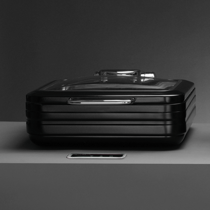 De Luxe Black Induction Chafing Dish with Glass Lid, GN 2/3