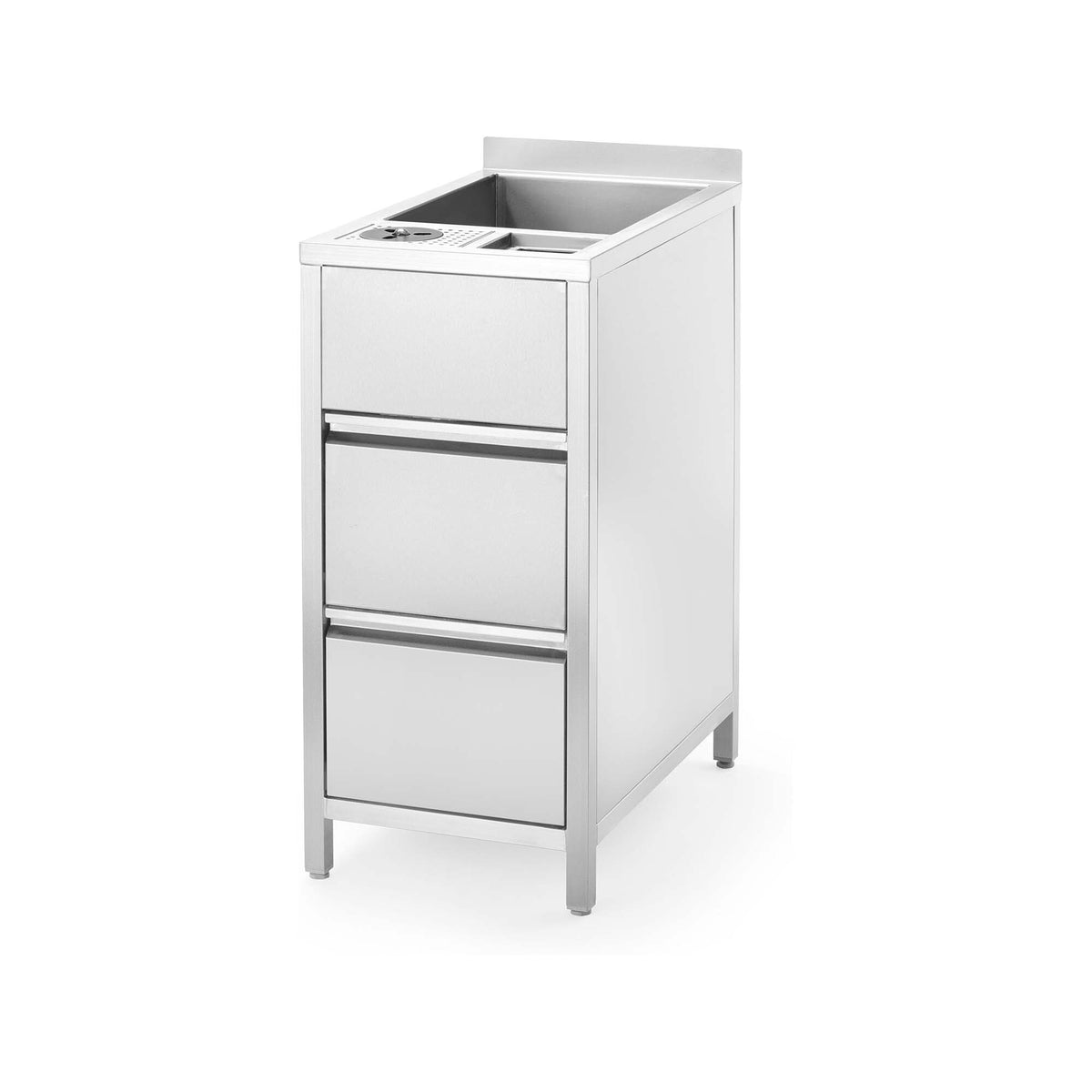 Boston utility station with ice well for washing and storage Oxygen, 400x650x(h)900mm