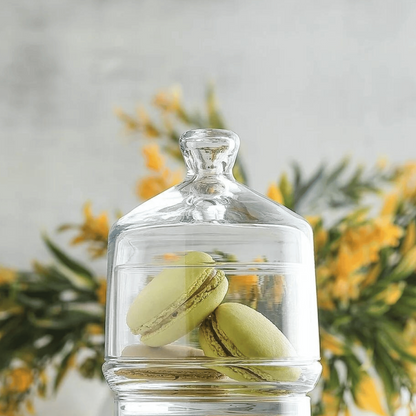 Brighton glass container with cover 285 ml, LAV