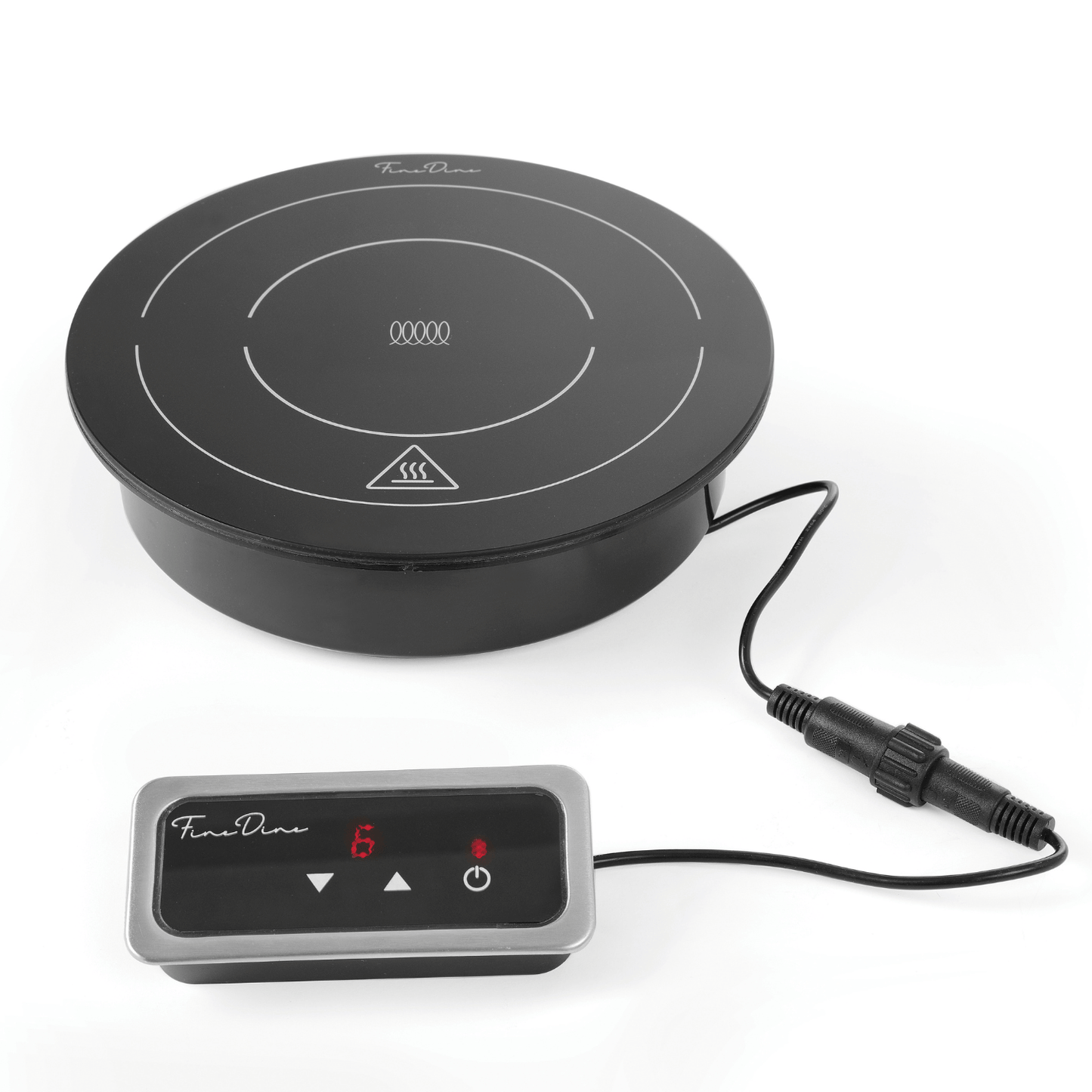 Induction heater with power regulator, 245x(H)68mm