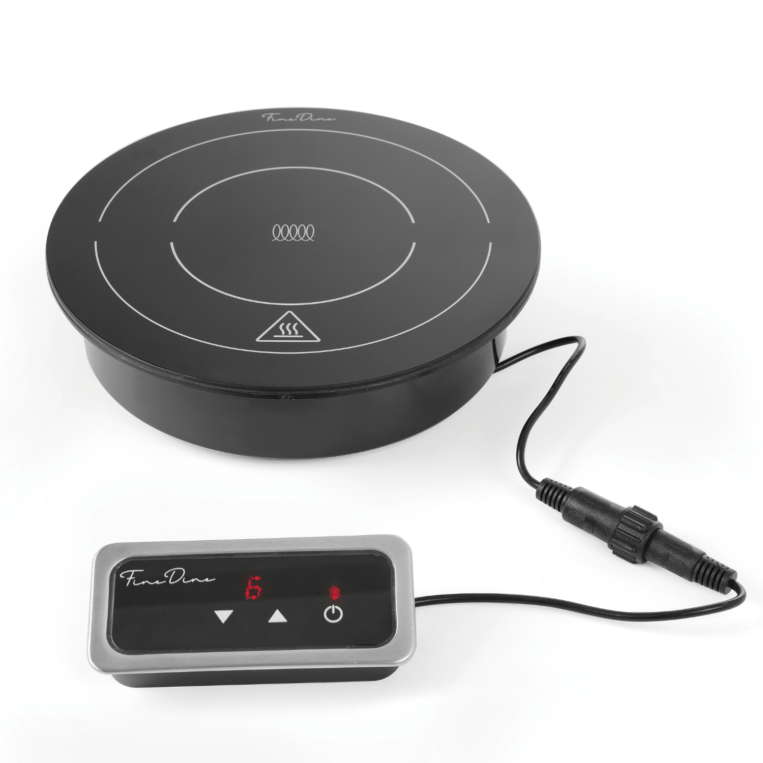 Induction heater with power regulator, 245x(H)68mm