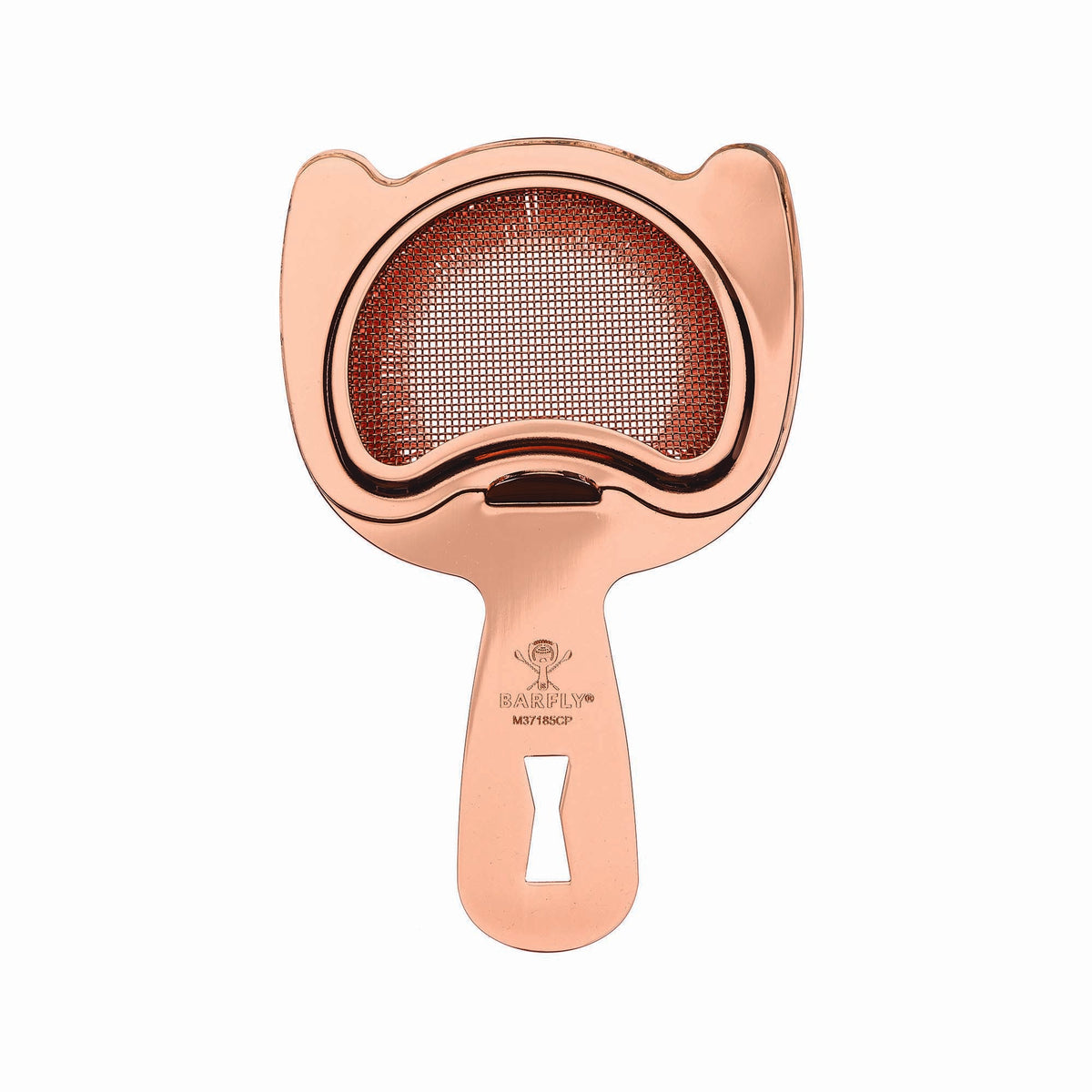 Fine mesh bar strainer 2 in 1 copper