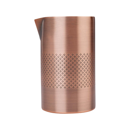 Diamond Lattice double wall mixing glass antique copper, 621 ml