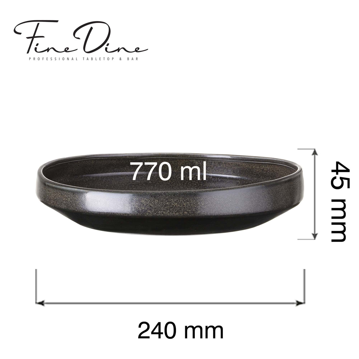 Onyx gourmet plate, 240mm