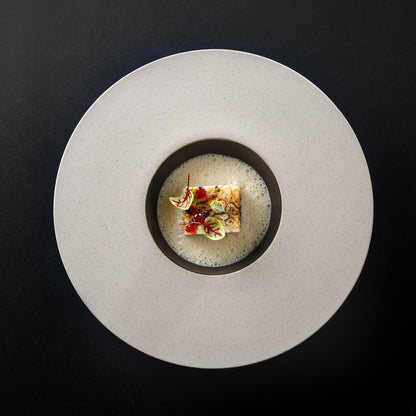 Takumi deep plate with wide rim, 300mm