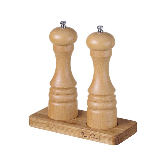 Madeira salt and pepper mill stand