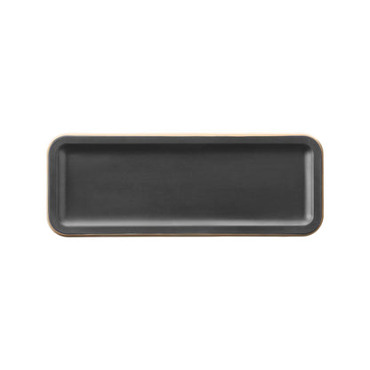 Panama Black serving tray, 350x130x(h)20mm