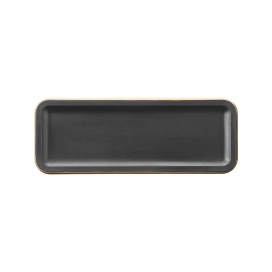 Panama Black serving tray, 350x130x(h)20mm