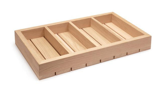 System Madeira wooden cutlery container