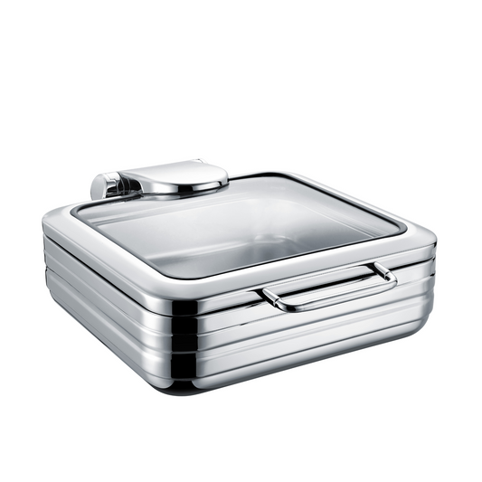 De Luxe Chafing dish with glass