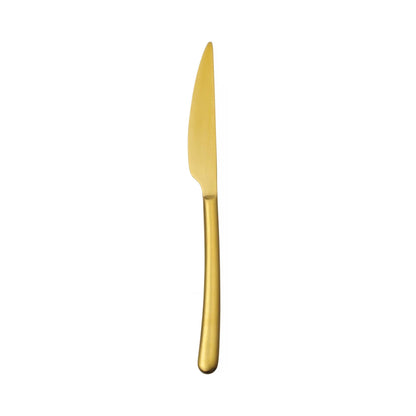 OVE Amarone Gold Dessert Knife, 190 mm, 18/10 Steel