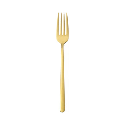 OVE Amarone Gold Dessert Fork, 184 mm, 18/10 Steel