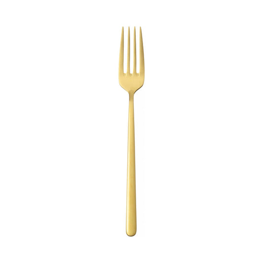 OVE Amarone Gold Dessert Fork, 184 mm, 18/10 Steel