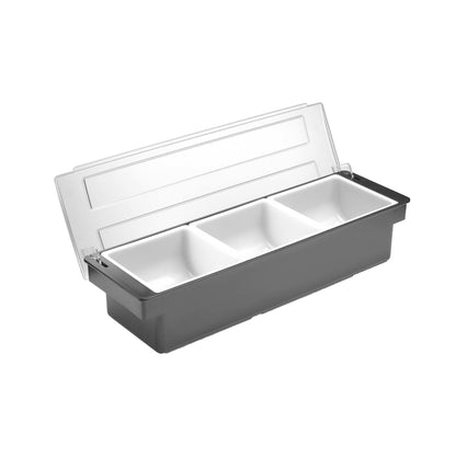 Bartender's container for drink accessories