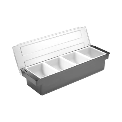 Bartender's container for drink accessories