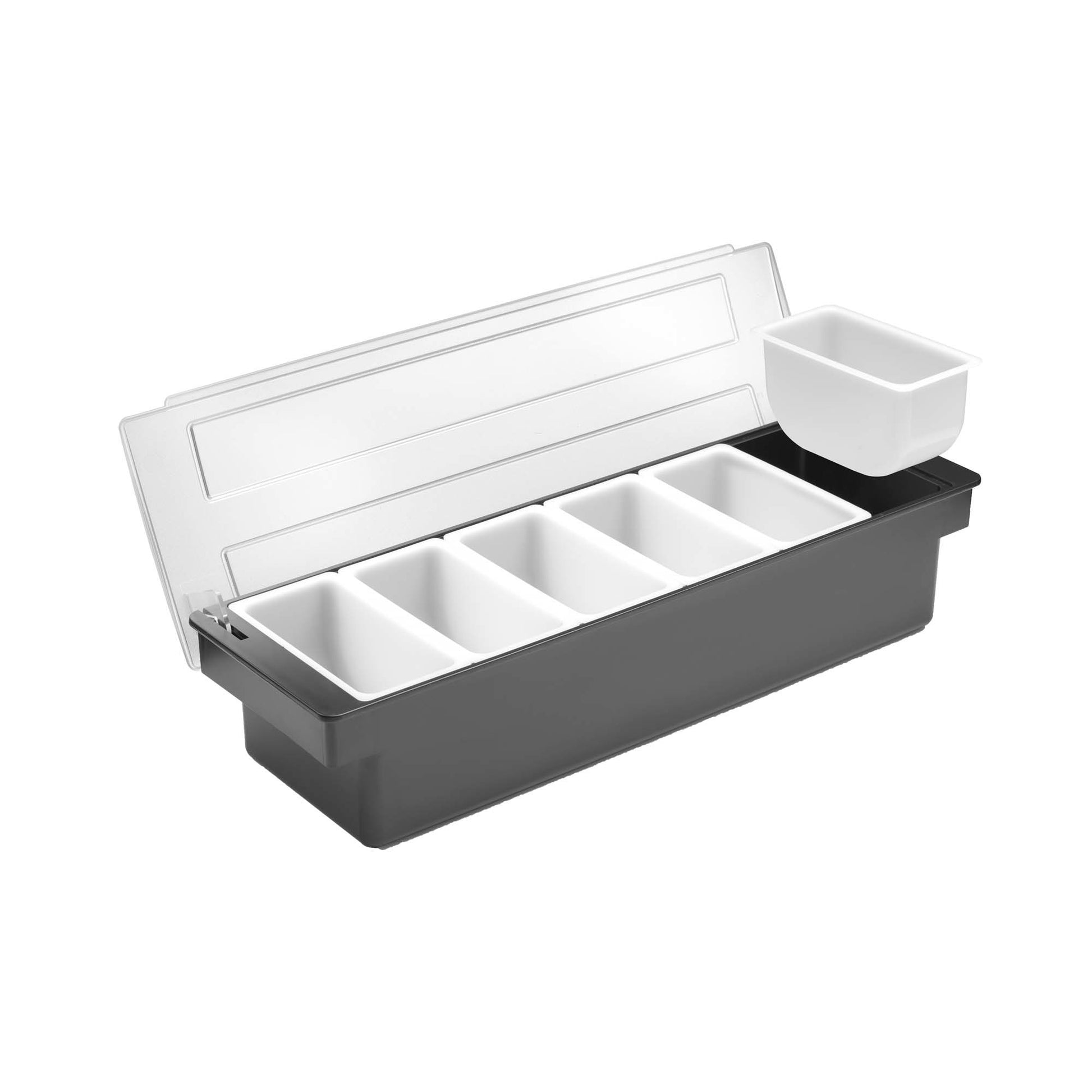Bartender's container for drink accessories