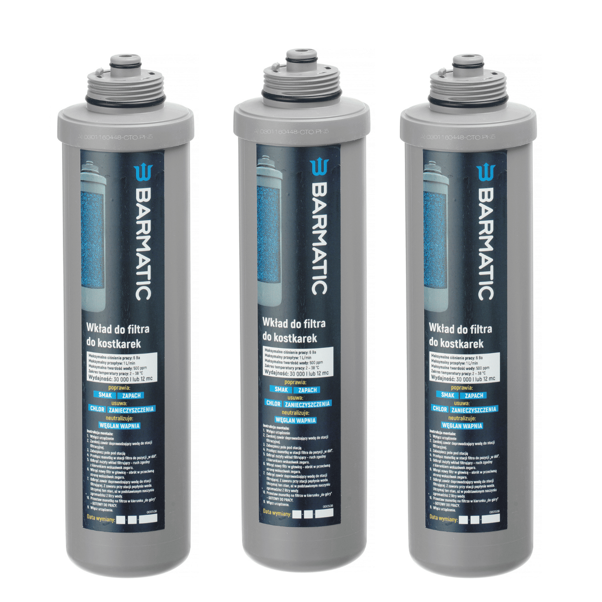 Filter cartridges for ice makers 9.0 (set of 3), Barmatic