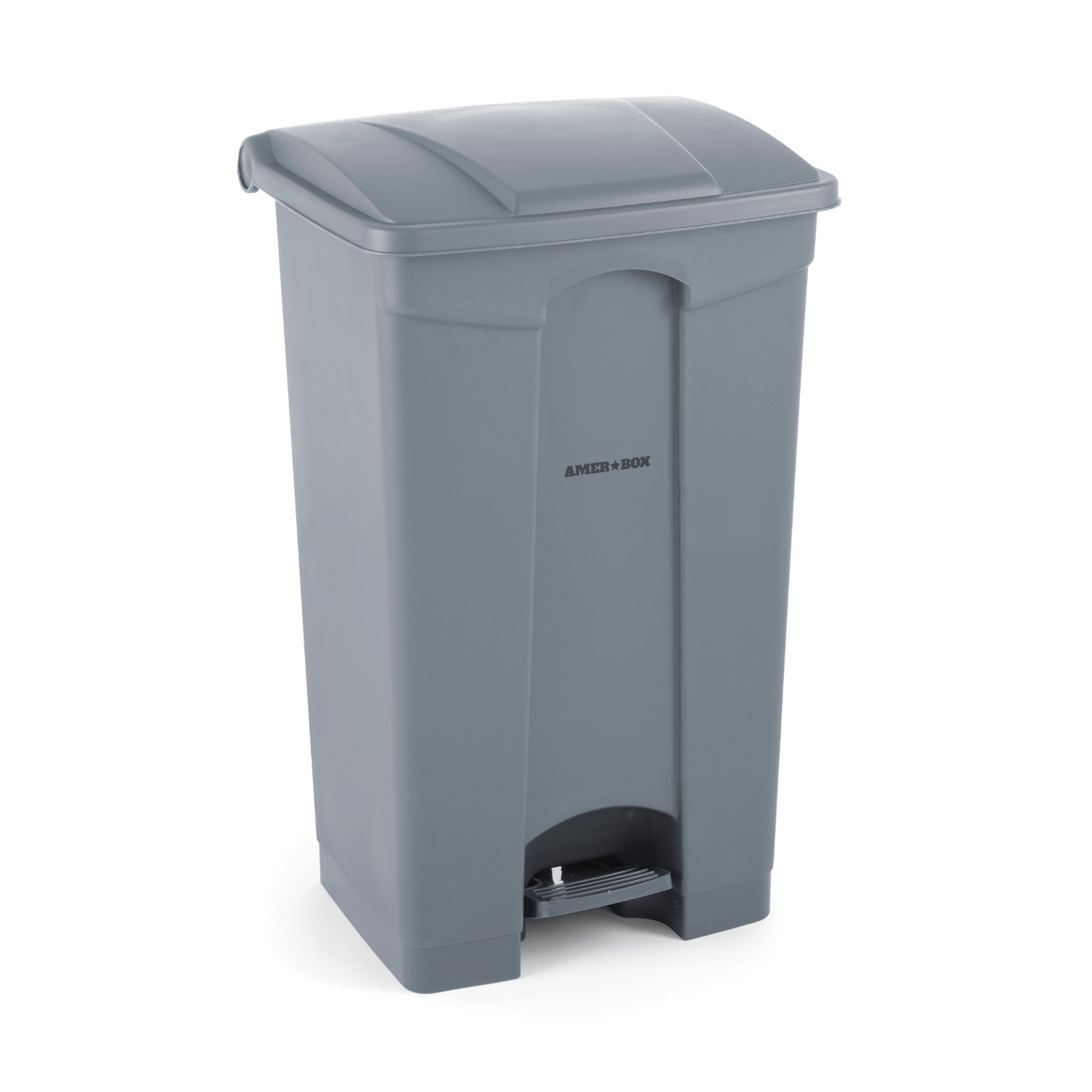 Rectangular waste container with treadle