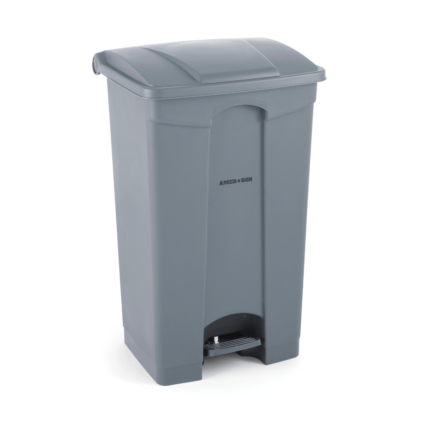 Rectangular waste container with treadle