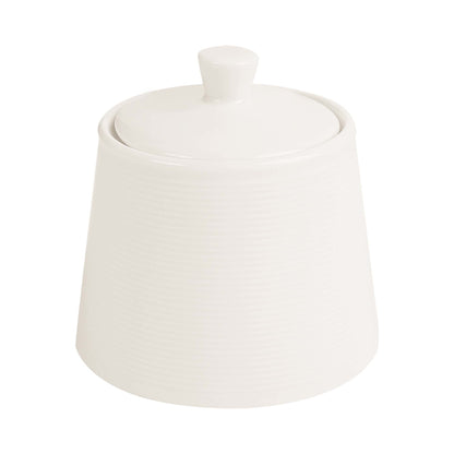 Line sugar bowl with lid, 100mm