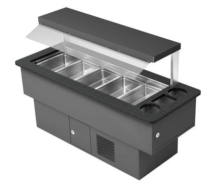 Vitrum refrigerated salad bar RSB 5GN, five GN 1/1 positions, single-sided