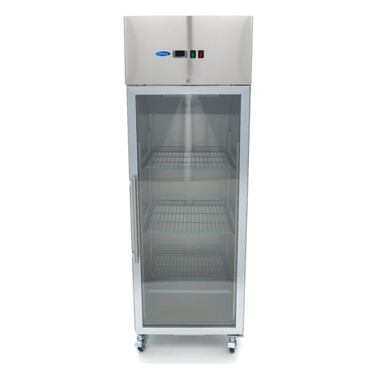 Maxima Fridge 600 L, 2/1 GN, Glass Door, Stainless Steel, additional view