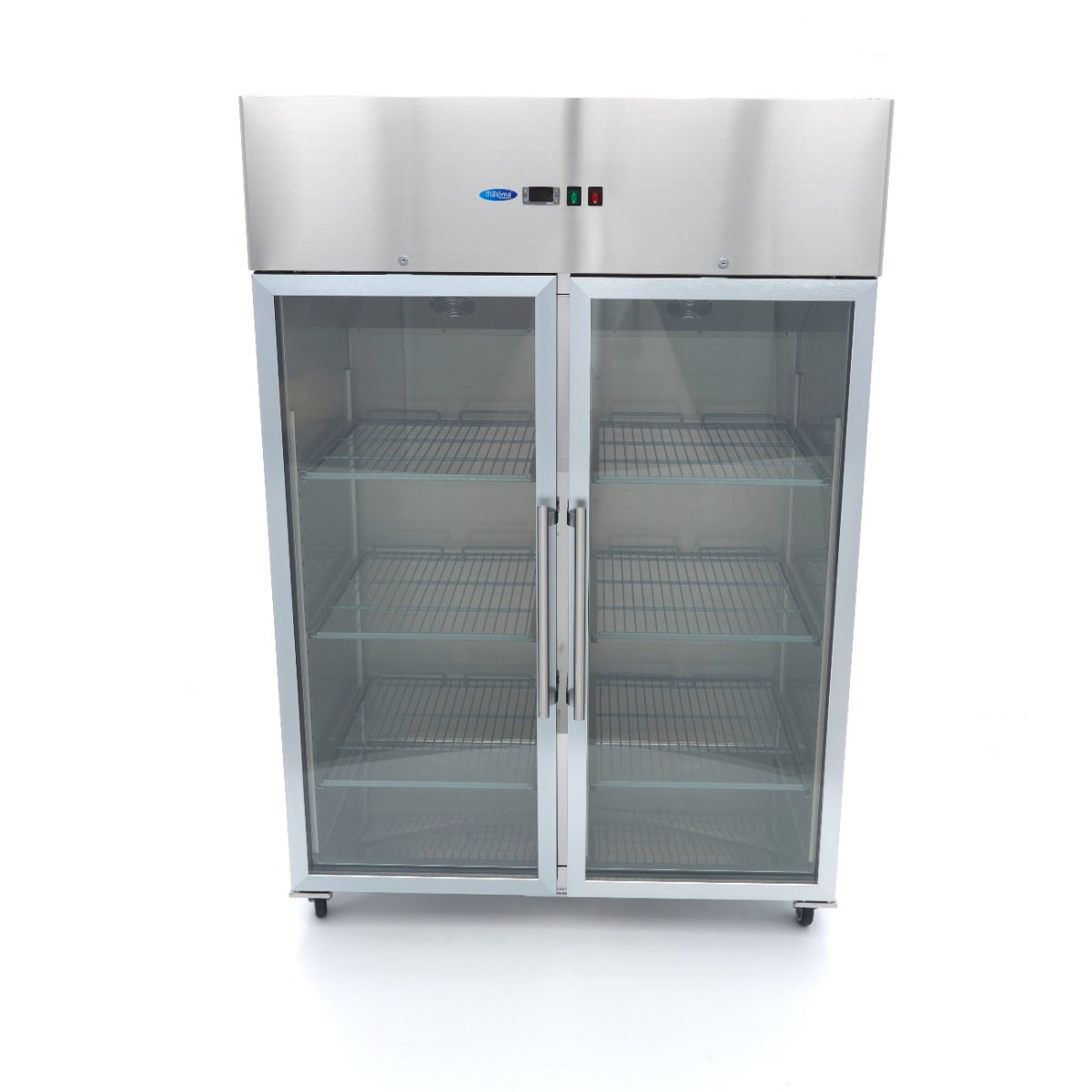 Maxima Fridge 1200 L, 2/1 GN, Glass Doors, Stainless Steel, additional view