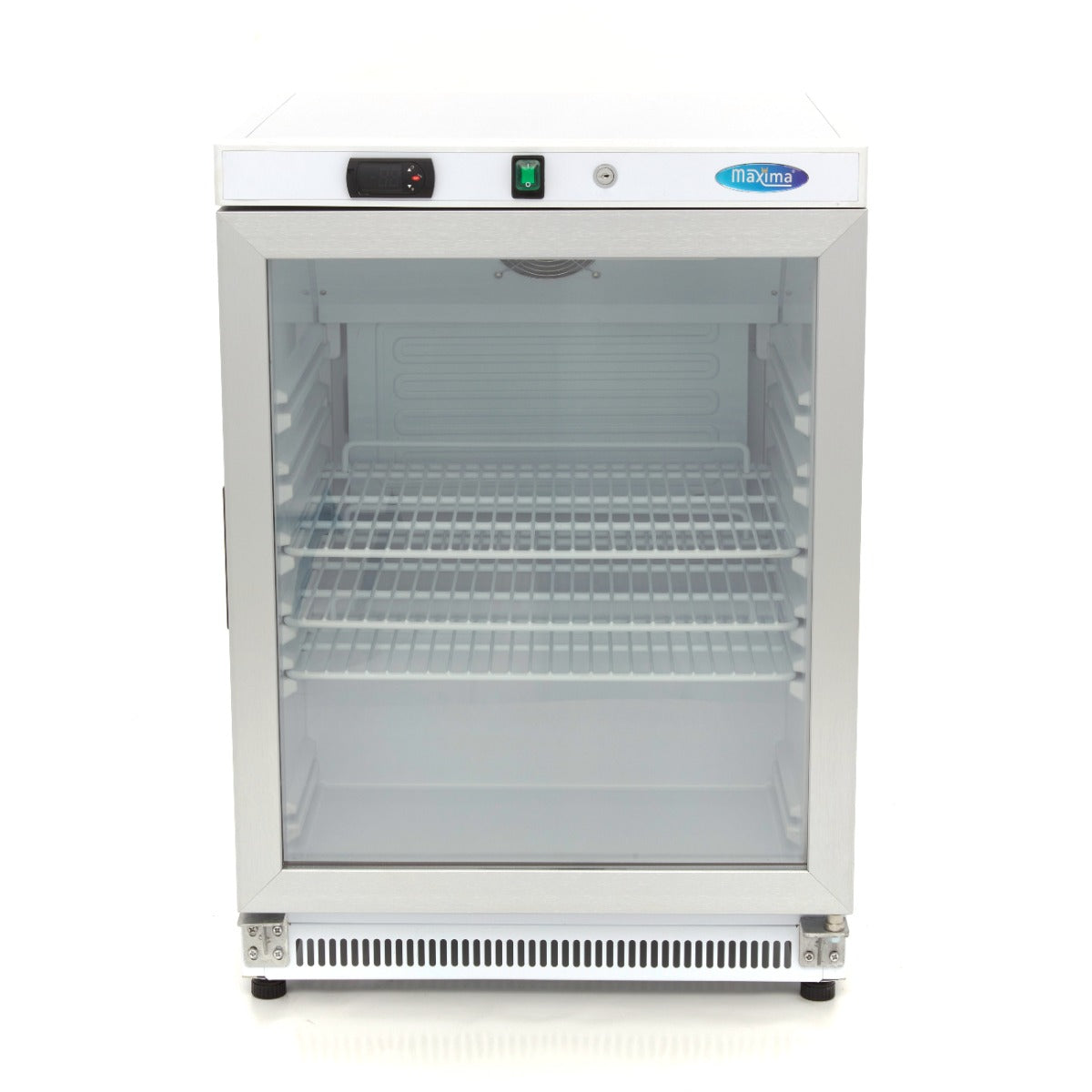 Maxima Fridge 200 L, White, with Glass Door, additional view