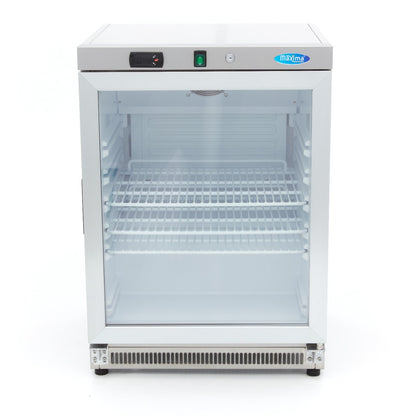 Maxima Fridge 200 L, Stainless Steel, with Glass Door, additional view