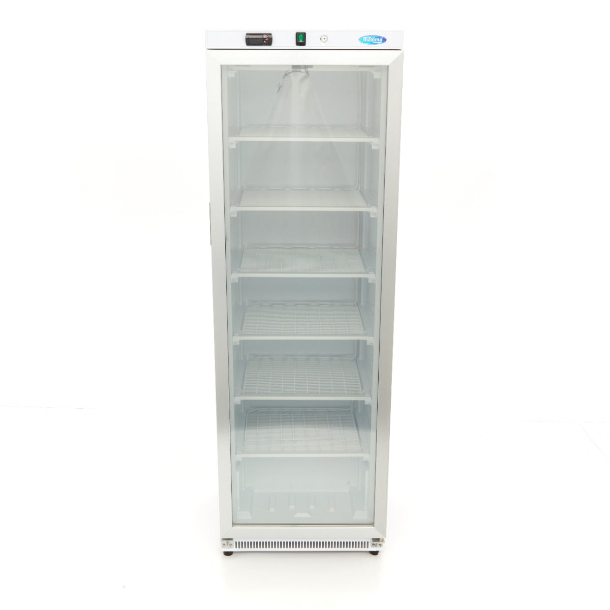 Maxima Upright Freezer, 400 L, Glass Door, White, additional view