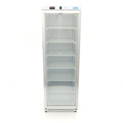 Maxima Upright Freezer, 400 L, Glass Door, White, additional view