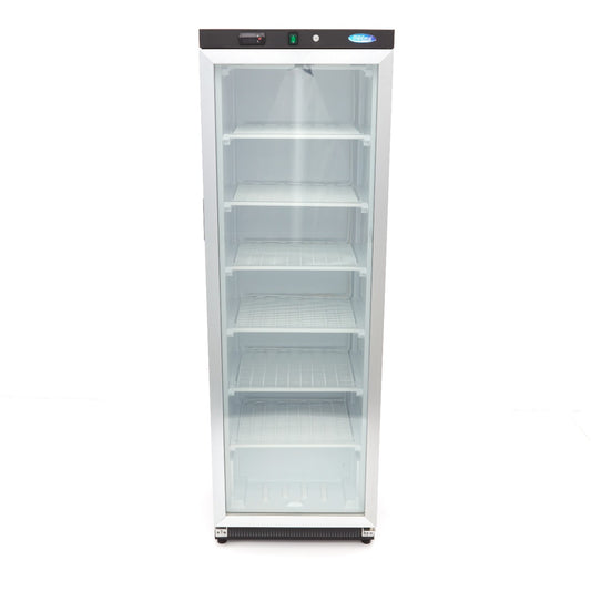 Maxima Upright Freezer, 400 L, Glass Door, Black, additional view