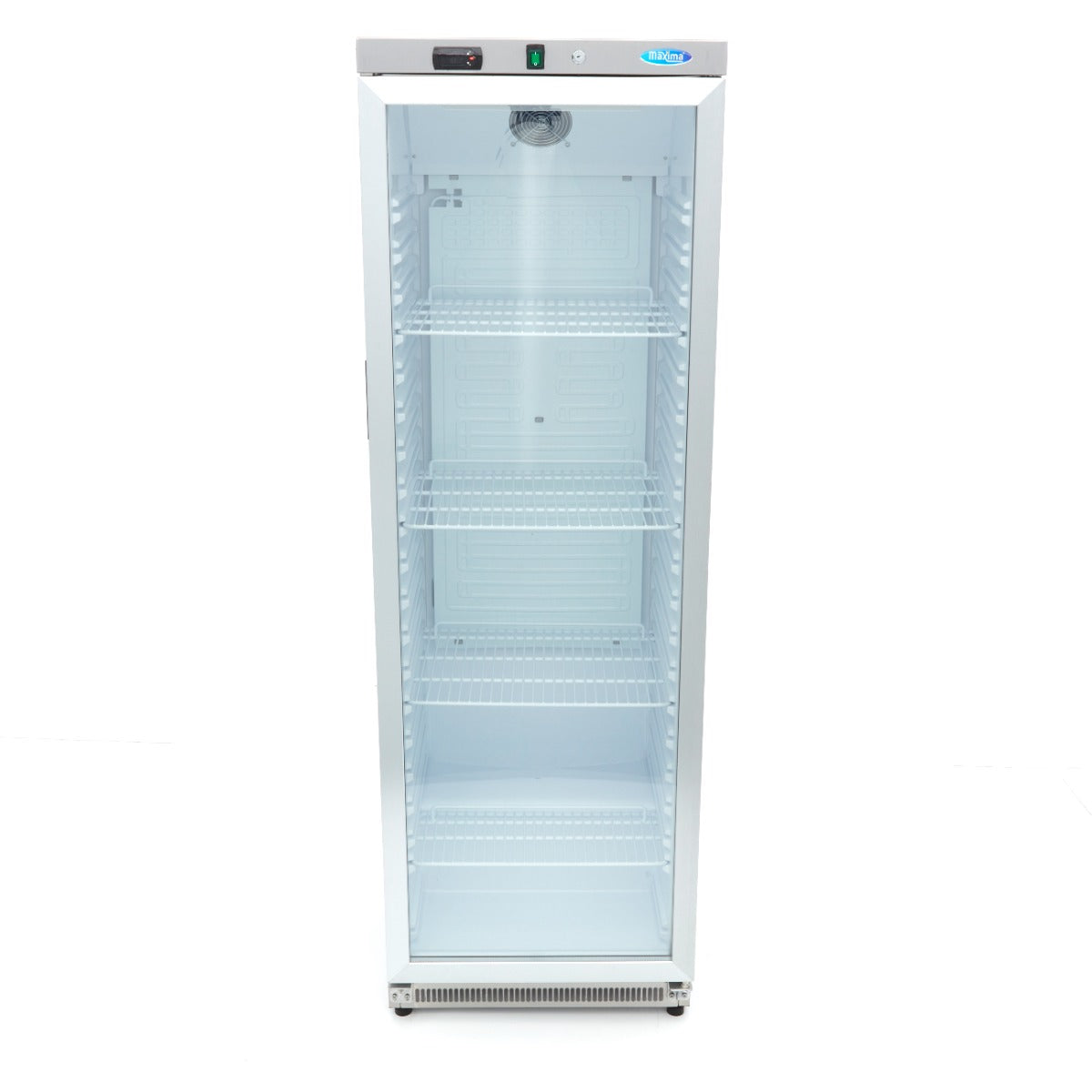 Maxima Fridge 400 L, Stainless Steel, with Glass Door, additional view