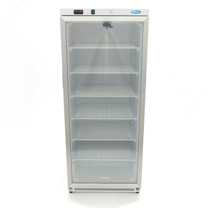 Maxima Upright Freezer, 600 L, Glass Door, White, additional view