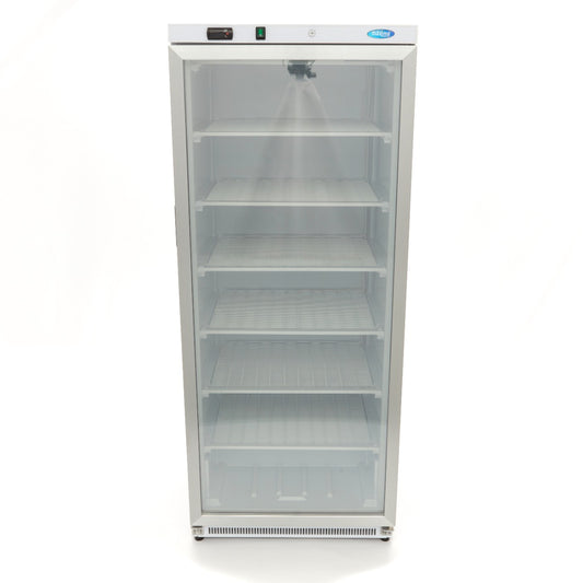 Maxima Upright Freezer, 600 L, Glass Door, White, additional view