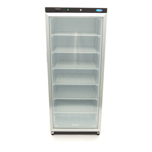 Maxima Upright Freezer, 600 L, Glass Door, Black, additional view