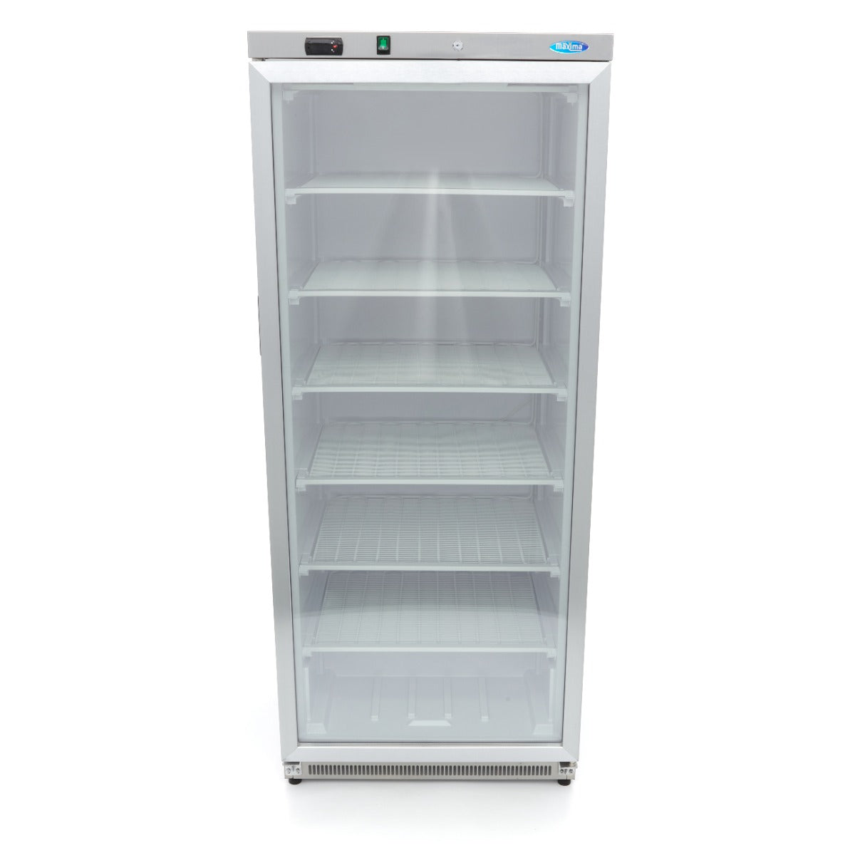 Maxima Upright Freezer, 600 L, Glass Door, Stainless steel, additional view