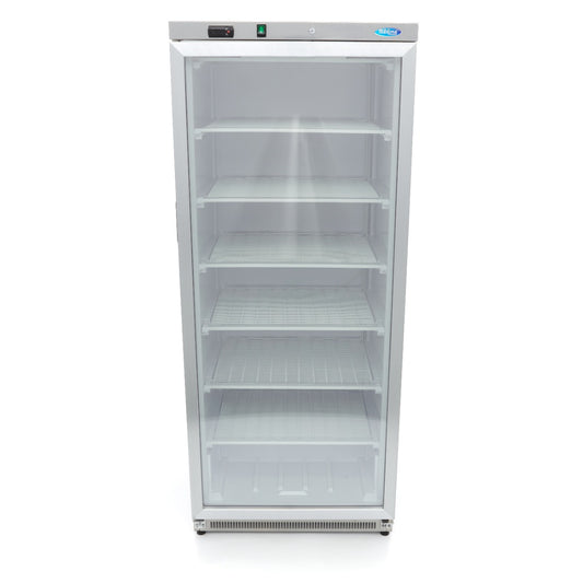 Maxima Upright Freezer, 600 L, Glass Door, Stainless steel, additional view