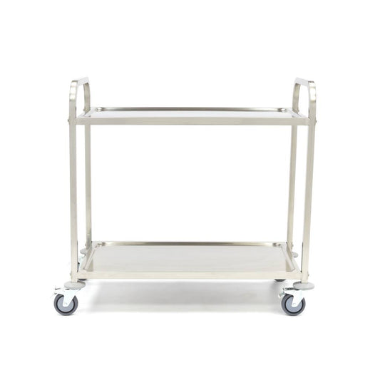 Maxima Serving Trolley, Stainless Steel, 2 Shelves, additional view