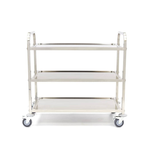 Maxima Serving Trolley, Stainless Steel, 3 Shelves, additional view