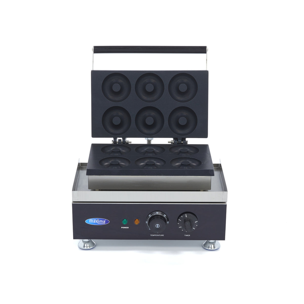 Maxima Mini Donut Maker, 6 Donuts, Ø8 cm, Timer, additional view