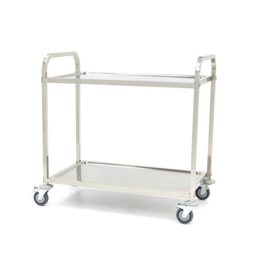 Maxima Serving Trolley, Stainless Steel, 2 Shelves, product photo