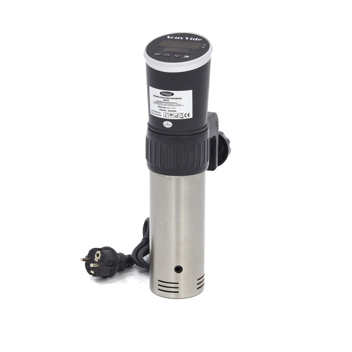 Maxima Sous Vide Stick, 20 L Capacity, Pumps 8 L/min, product photo