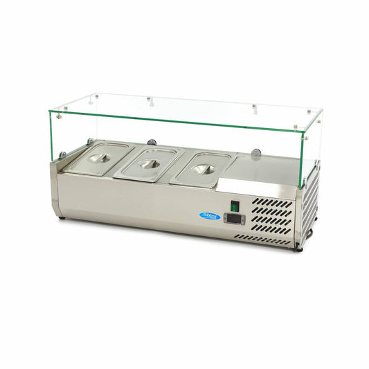 Maxima Countertop Prep Fridge, 955 mm, 3 x 1/3 GN, product photo