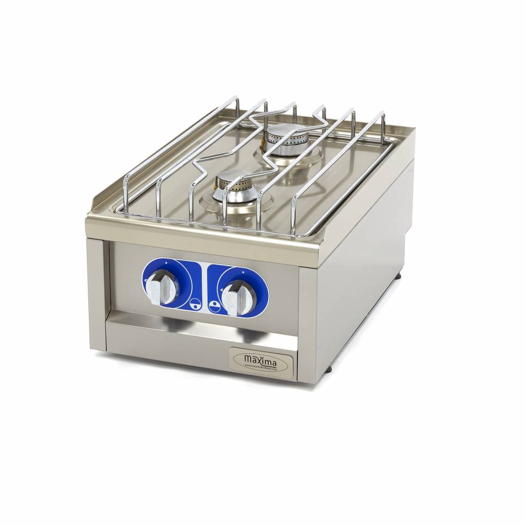Maxima Commercial Grade Cooker, 2 Gas Burners, 8.5 kW, product photo