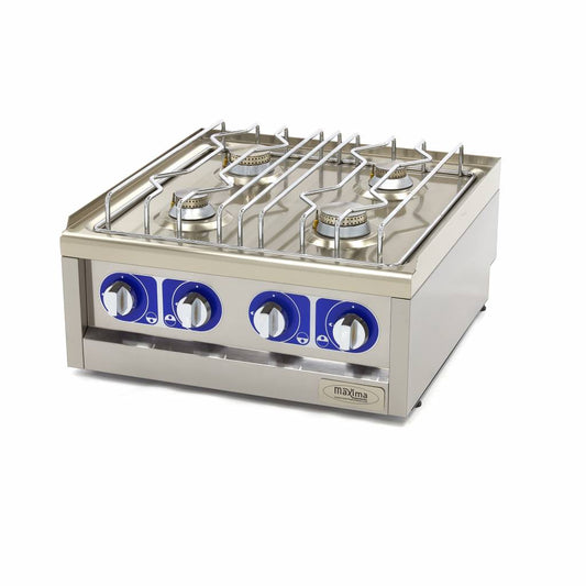 Maxima Commercial Grade Cooker, 4 Gas Burners, 17 kW, product photo