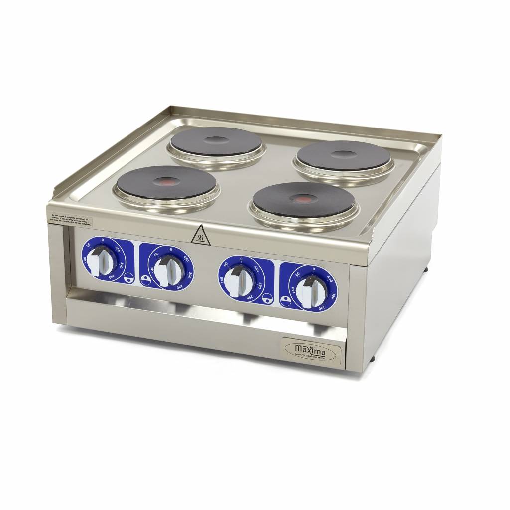 Maxima Commercial Grade Cooker, 4 Electric Burners, 7 kW, product photo